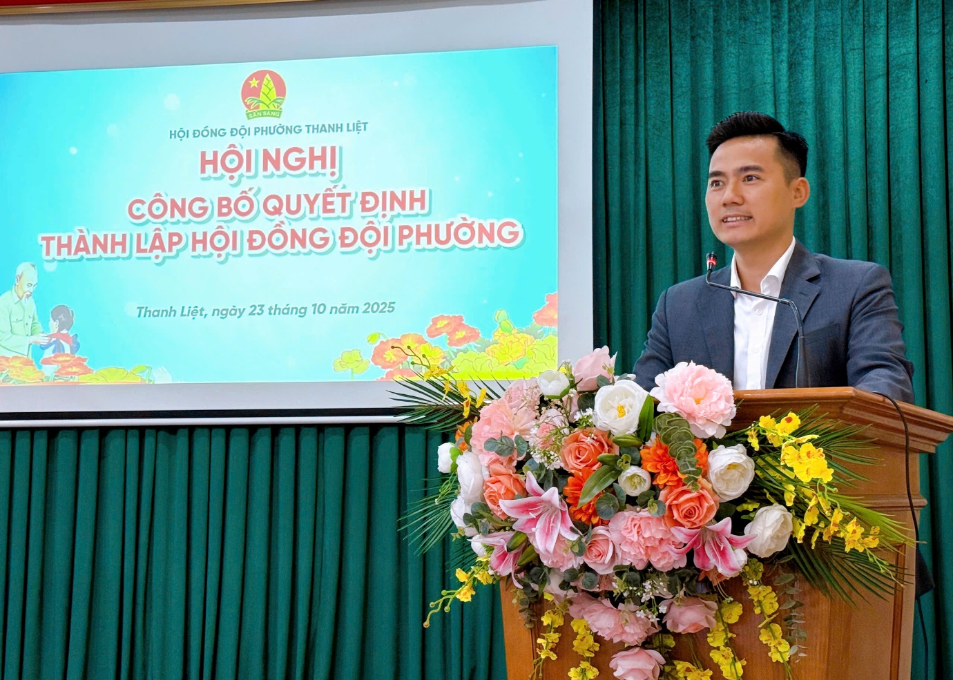 Thanh Liệt: Công bố quyết định thành lập Hội đồng đội phường- Ảnh 4.