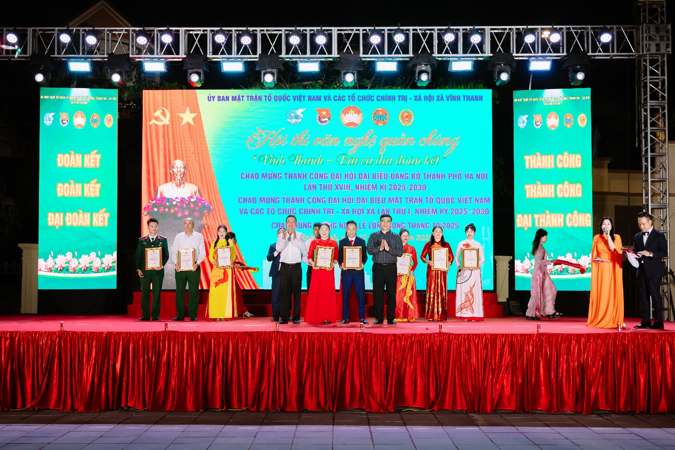 UỶ BAN MẶT TRẬN TỔ QUỐC VIỆT NAM XÃ VĨNH THANH TỔ CHỨC CHƯƠNG TRÌNH HỘI THI VĂN NGHỆ VỚI CHỦ ĐỀ: “VĨNH THANH- BÀI CA ĐOÀN KẾT”.- Ảnh 13.