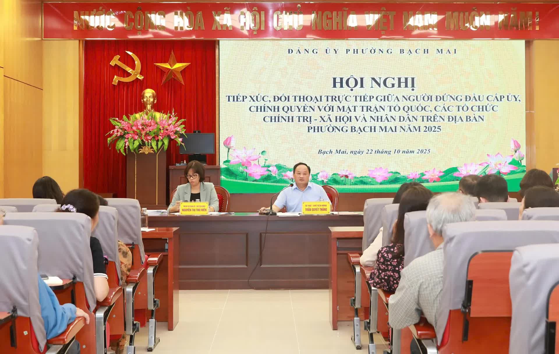 Phường Bạch Mai ưu tiên giải quyết kịp thời vấn đề cấp bách của người dân với thời hạn cụ thể- Ảnh 1.