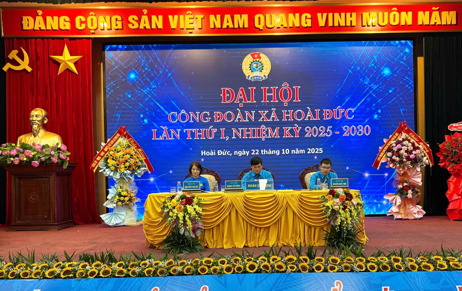Đại hội Công đoàn xã Hoài Đức lần thứ nhất nhiệm kỳ 2025 - 2030 thành công tốt đẹp- Ảnh 2.
