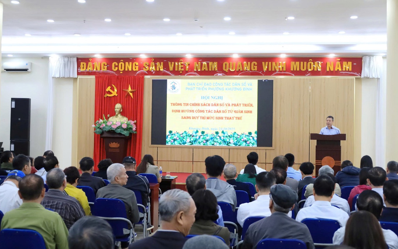 Khương Đình: Hội nghị Thông tin chính sách dân số trong tình hình mới