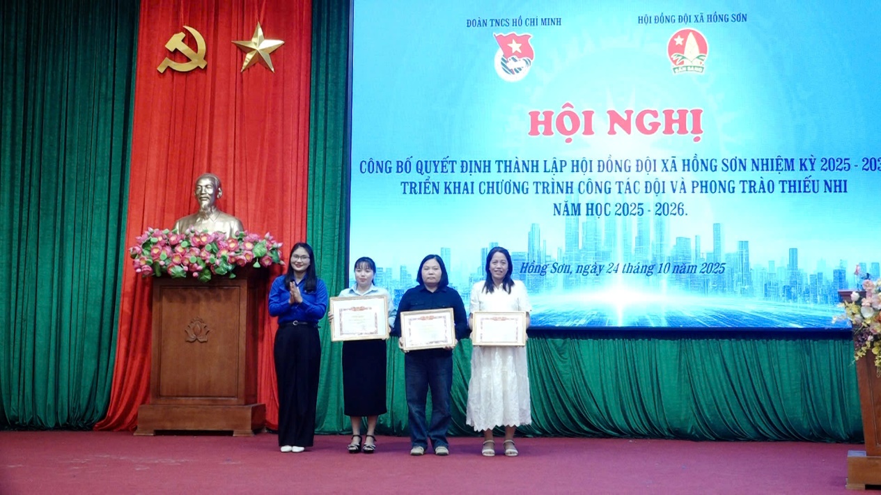 Đoàn Thanh niên xã Hồng Sơn Công bố quyết định thành lập Hội đồng đội và tổ chức Hội nghị lần thứ Nhất Ban chấp hành Đoàn xã nhiệm kỳ 2025-2030- Ảnh 6.
