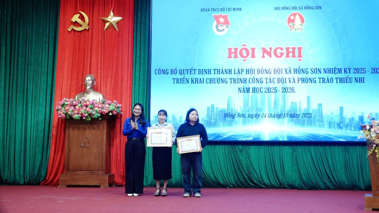 Đoàn Thanh niên xã Hồng Sơn Công bố quyết định thành lập Hội đồng đội và tổ chức Hội nghị lần thứ Nhất Ban chấp hành Đoàn xã nhiệm kỳ 2025-2030- Ảnh 7.