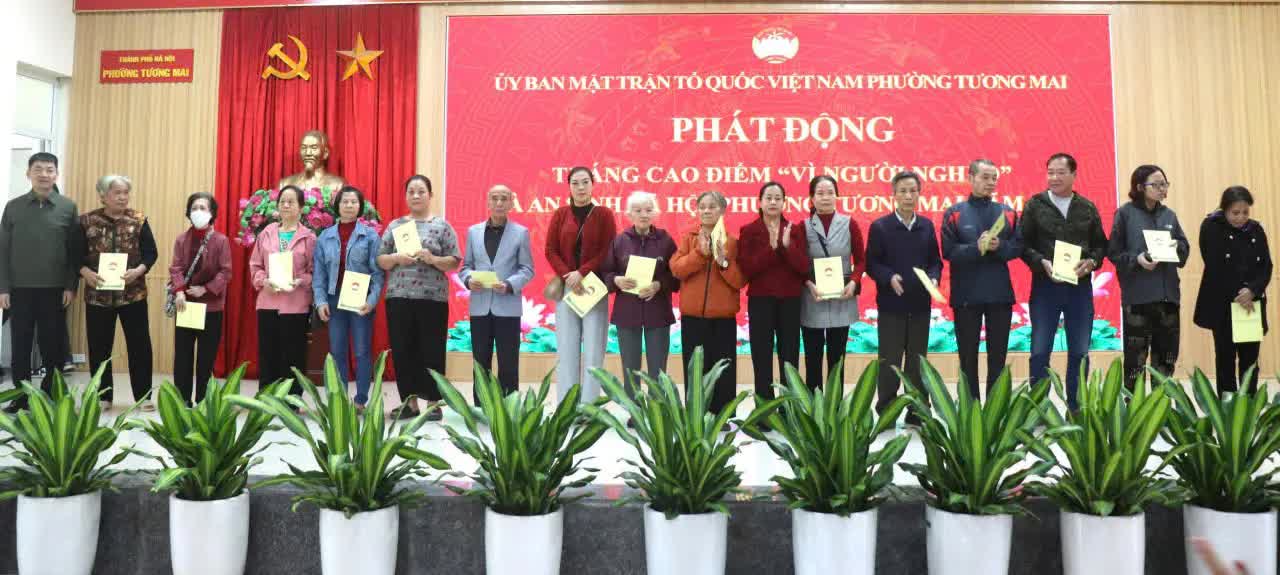 Phường Tương Mai phát động Tháng cao điểm “Vì người nghèo” và an sinh xã hội năm 2025- Ảnh 2.