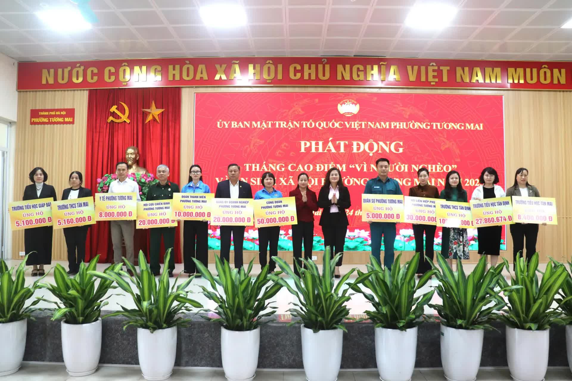 Phường Tương Mai phát động Tháng cao điểm “Vì người nghèo” và an sinh xã hội năm 2025- Ảnh 1.
