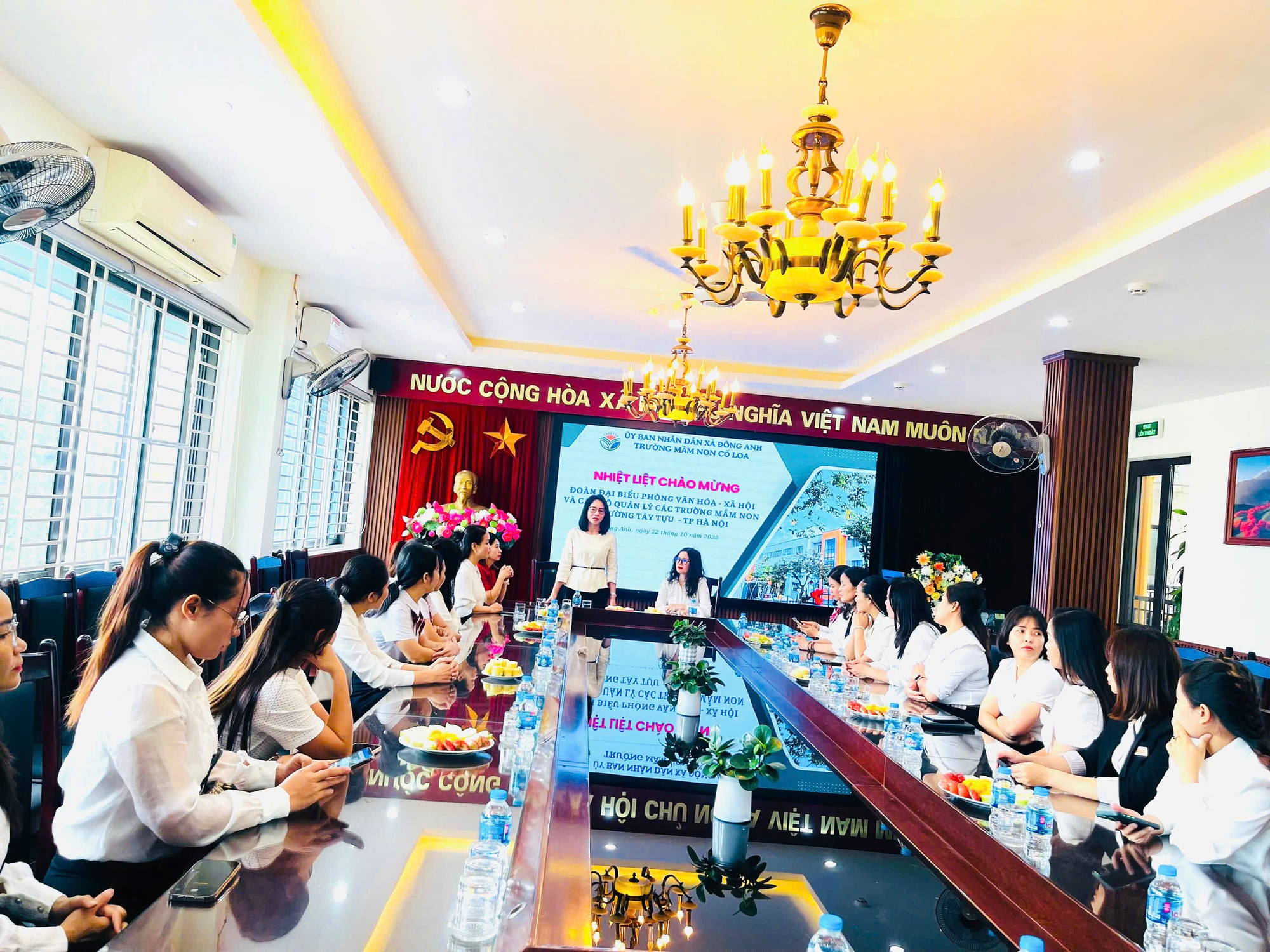 Các trường mầm non phường Tây Tựu học hỏi xây dựng môi trường mầm non đổi mới, hiện đại- Ảnh 2.