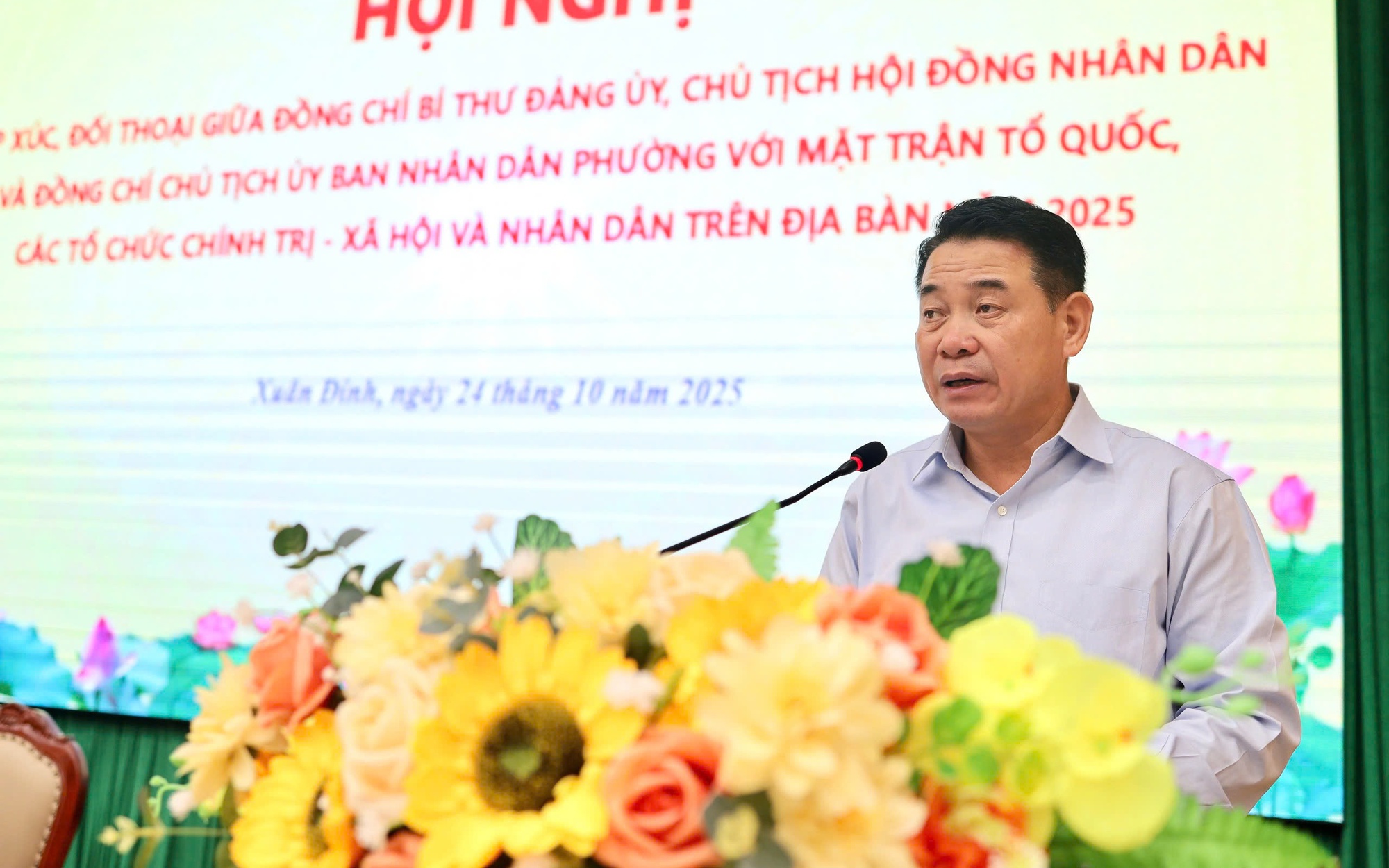 Phường Xuân Đỉnh: Tiếp xúc, đối thoại trực tiếp giữa lãnh đạo quận với Ủy ban MTTQ và các tổ chức CT-XH và Nhân dân