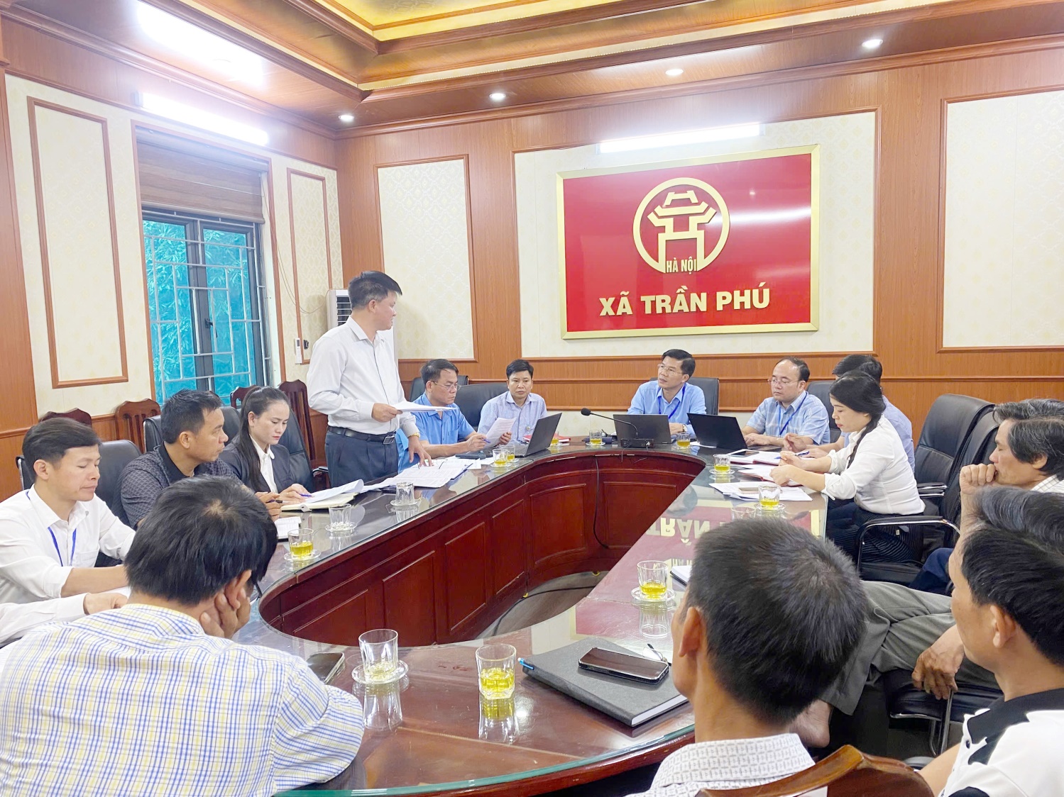 Thường trực Đảng ủy xã Trần Phú làm việc với Ban xây dựng đảng và Ban chấp hành hội nông dân- Ảnh 1.