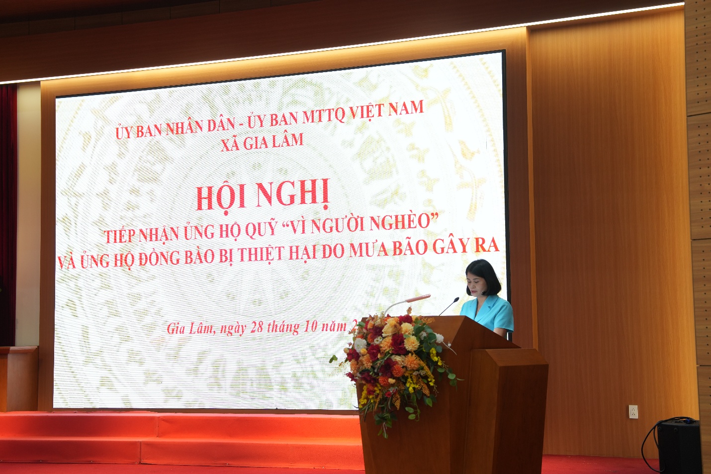 Xã Gia Lâm tổ chức hội nghị tiếp nhận ủng hộ quỹ “vì người nghèo” và đồng bào bị thiệt hại do mưa bão- Ảnh 2.