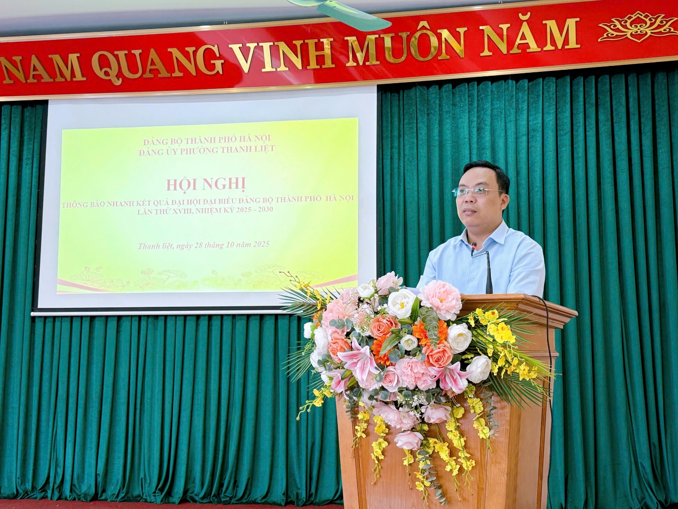 Đảng ủy phường Thanh Liệt lan tỏa tinh thần Đại hội XVIII Đảng bộ thành phố Hà Nội tới cán bộ, đảng viên và nhân dân- Ảnh 2.