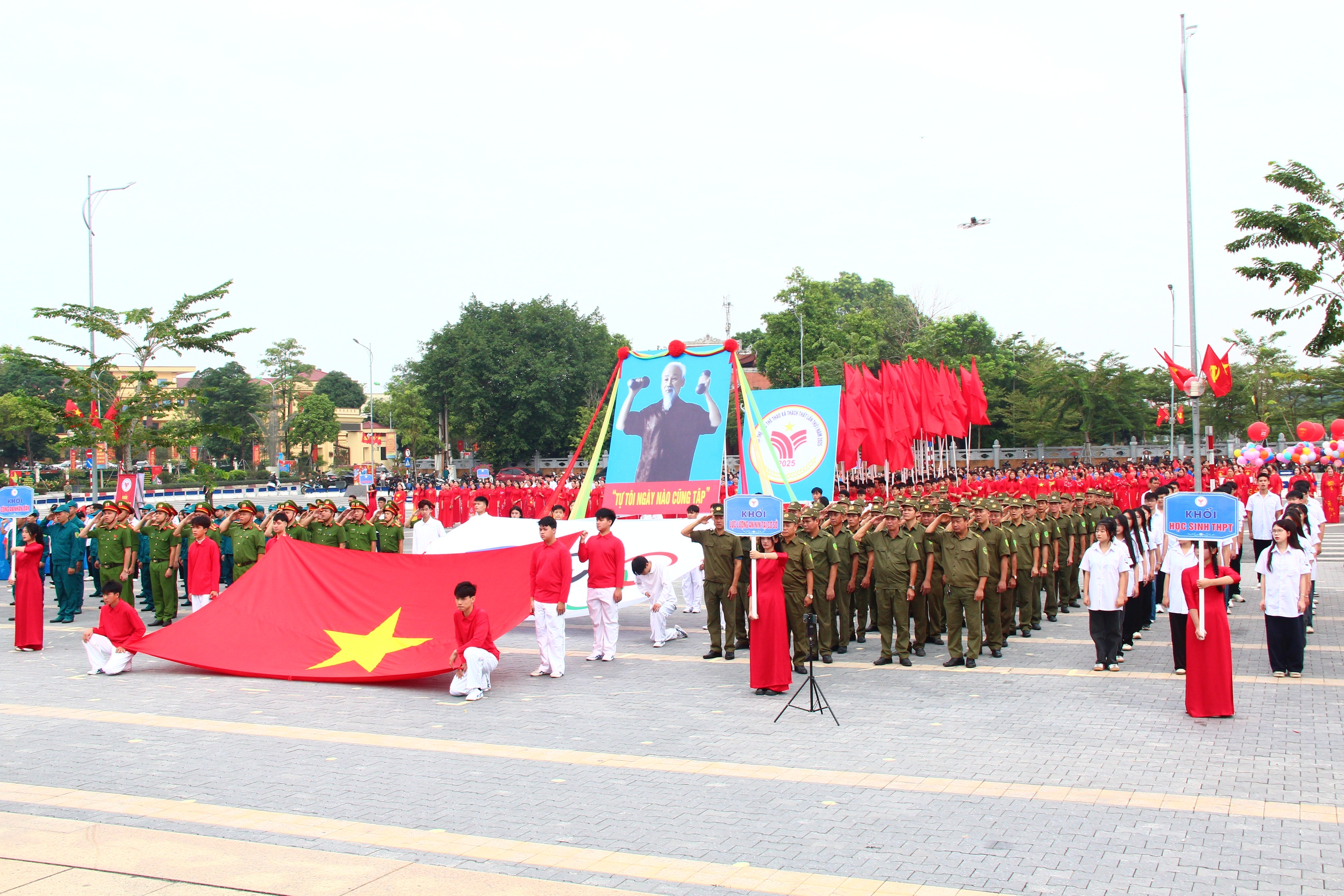 ẢNH: ĐẠI HỘI THỂ DỤC THỂ THAO XÃ THẠCH THẤT LẦN THỨ NHẤT NĂM 2025.- Ảnh 1.