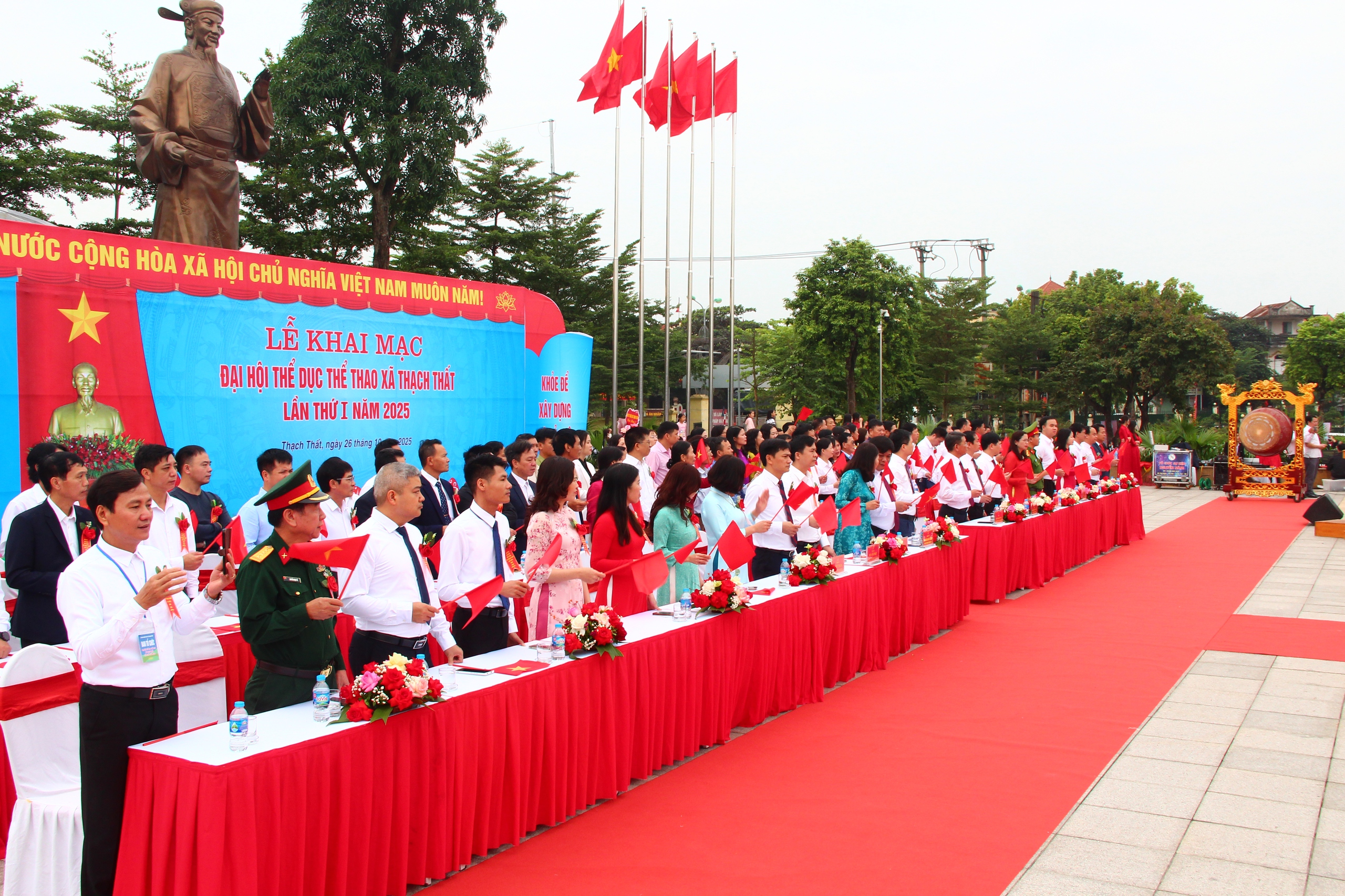 ẢNH: ĐẠI HỘI THỂ DỤC THỂ THAO XÃ THẠCH THẤT LẦN THỨ NHẤT NĂM 2025.- Ảnh 10.