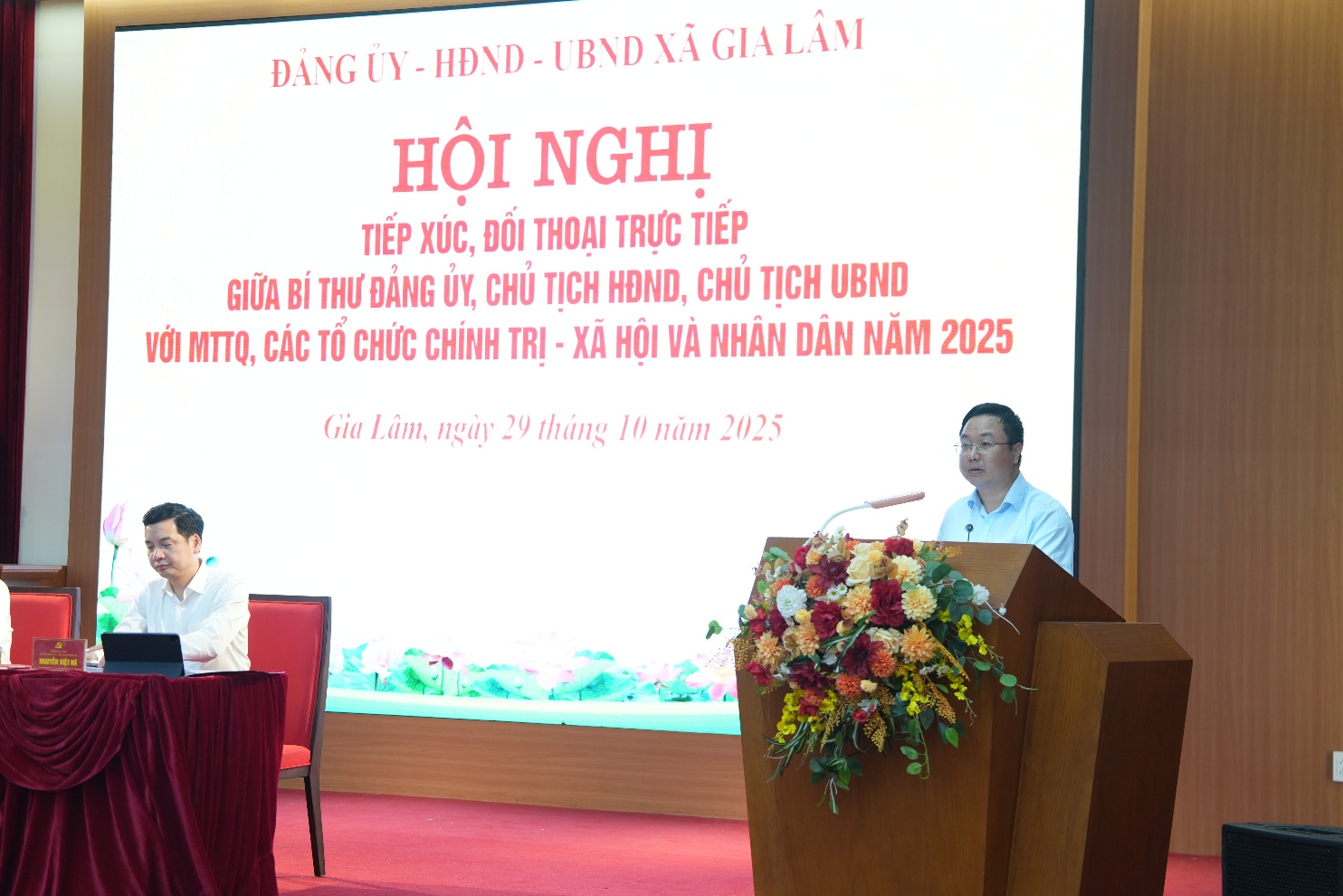 Đảng ủy - HĐND - UBND xã Gia Lâm tổ chức hội nghị tiếp xúc, đối thoại trực tiếp với MTTQ, các tổ chức chính trị - xã hội và nhân dân năm 2025- Ảnh 2.