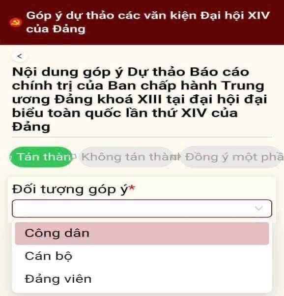 🌟🌟HƯỚNG DẪN GÓP Ý DỰ THẢO CÁC VĂN KIỆN ĐẠI HỘI XIV CỦA ĐẢNG TRÊN ỨNG DỤNG VNEID.- Ảnh 5.