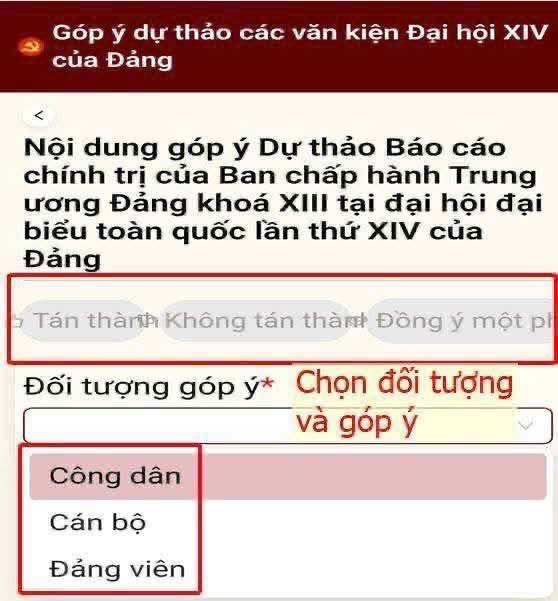 🌟🌟HƯỚNG DẪN GÓP Ý DỰ THẢO CÁC VĂN KIỆN ĐẠI HỘI XIV CỦA ĐẢNG TRÊN ỨNG DỤNG VNEID.- Ảnh 7.