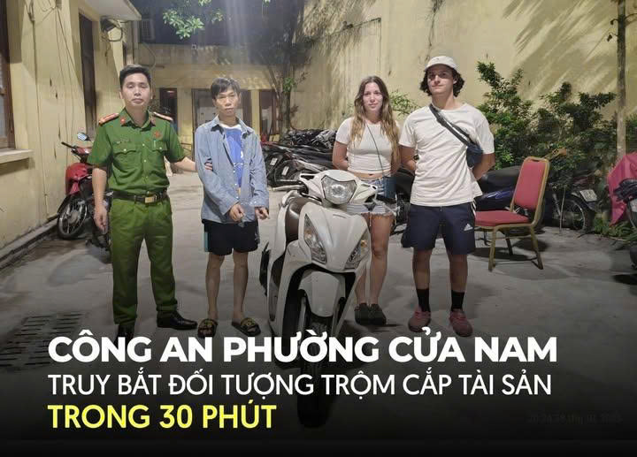 30 PHÚT TRUY BẮT NHANH ĐỐI TƯỢNG TRỘM CẮP XE MÁY CỦA DU KHÁCH NƯỚC NGOÀI- Ảnh 1.