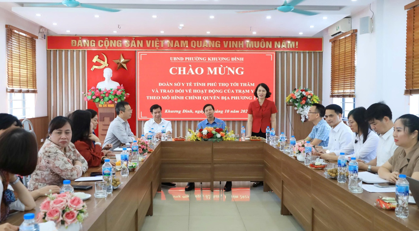 Khương Đình: Tiếp đoàn Sở Y tế tỉnh Phú Thọ thăm và trao đổi kinh nghiệm tổ chức hoạt động của Trạm Y tế- Ảnh 3.