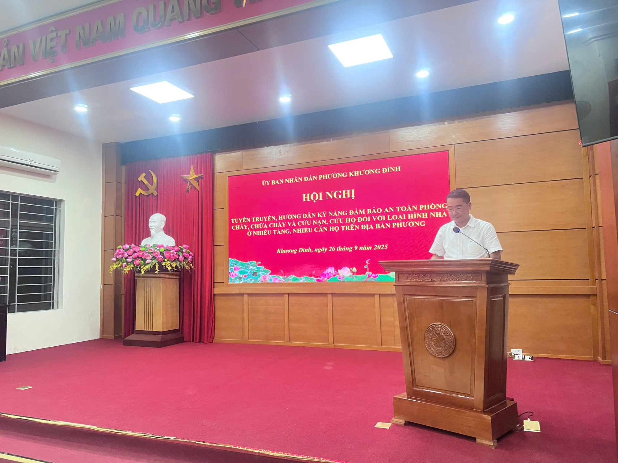 Khương Đình: Tổ chức tuyên truyền, hướng dẫn kỹ năng đảm bảo an toàn PCCC và CNCH đối với loại hình chung cư mini- Ảnh 1.