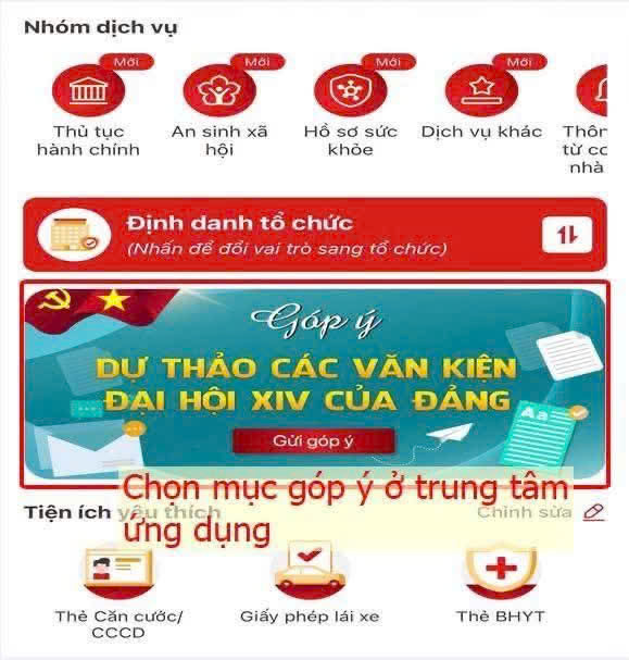 Hướng dẫn góp ý dự thảo các văn kiện Đại hội XIV của Đảng trên ứng dụng VNeID- Ảnh 3.
