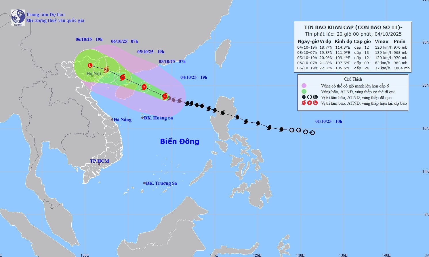 Chủ tịch UBND thành phố Hà Nội chỉ đạo khẩn trương ứng phó bão số 11- Ảnh 1.