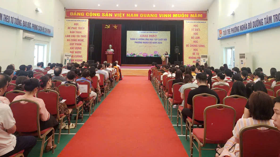 Khai mạc Tuần lễ hưởng ứng học tập suốt đời phường Nghĩa Đô năm 2025- Ảnh 3.
