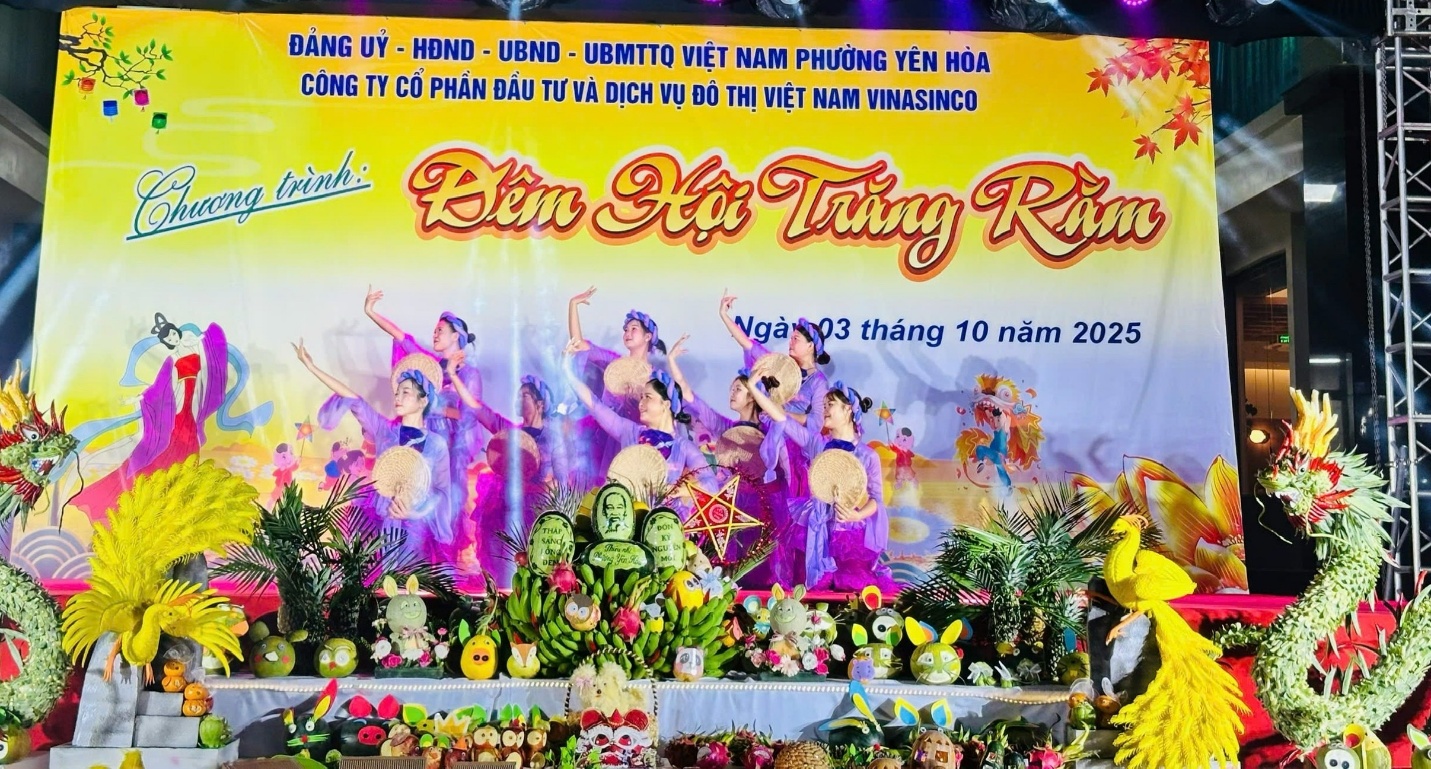 Tưng bừng “Đêm hội trăng rằm” tại phường Yên Hòa năm 2025- Ảnh 3.