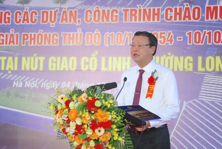 Khởi công xây dựng hầm chui tại nút giao Cổ Linh, chào mừng 71 năm Ngày Giải phóng Thủ đô- Ảnh 2.