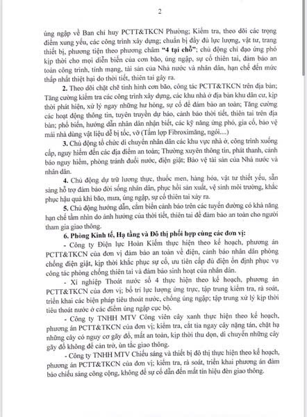 PHƯỜNG VĂN MIẾU – QUỐC TỬ GIÁM CHỦ ĐỘNG TRIỂN KHAI CÁC BIỆN PHÁP ỨNG PHÓ VỚI BÃO SỐ 11 (BÃO MATMO)- Ảnh 3.