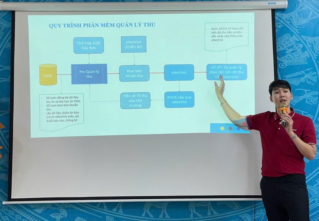 Xã Mỹ Đức tập huấn giải pháp thanh toán không dùng tiền mặt trong các trường học   - Ảnh 2.