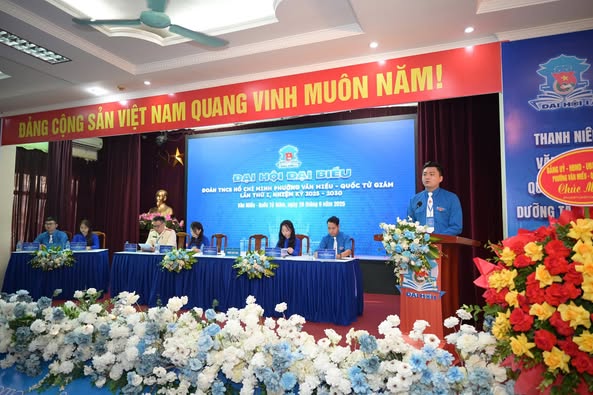 KHAI MẠC PHIÊN THỨ NHẤT ĐẠI HỘI ĐẠI BIỂU ĐOÀN TNCS HỒ CHÍ MINH PHƯỜNG VĂN MIẾU – QUỐC TỬ GIÁM LẦN THỨ I- Ảnh 1.