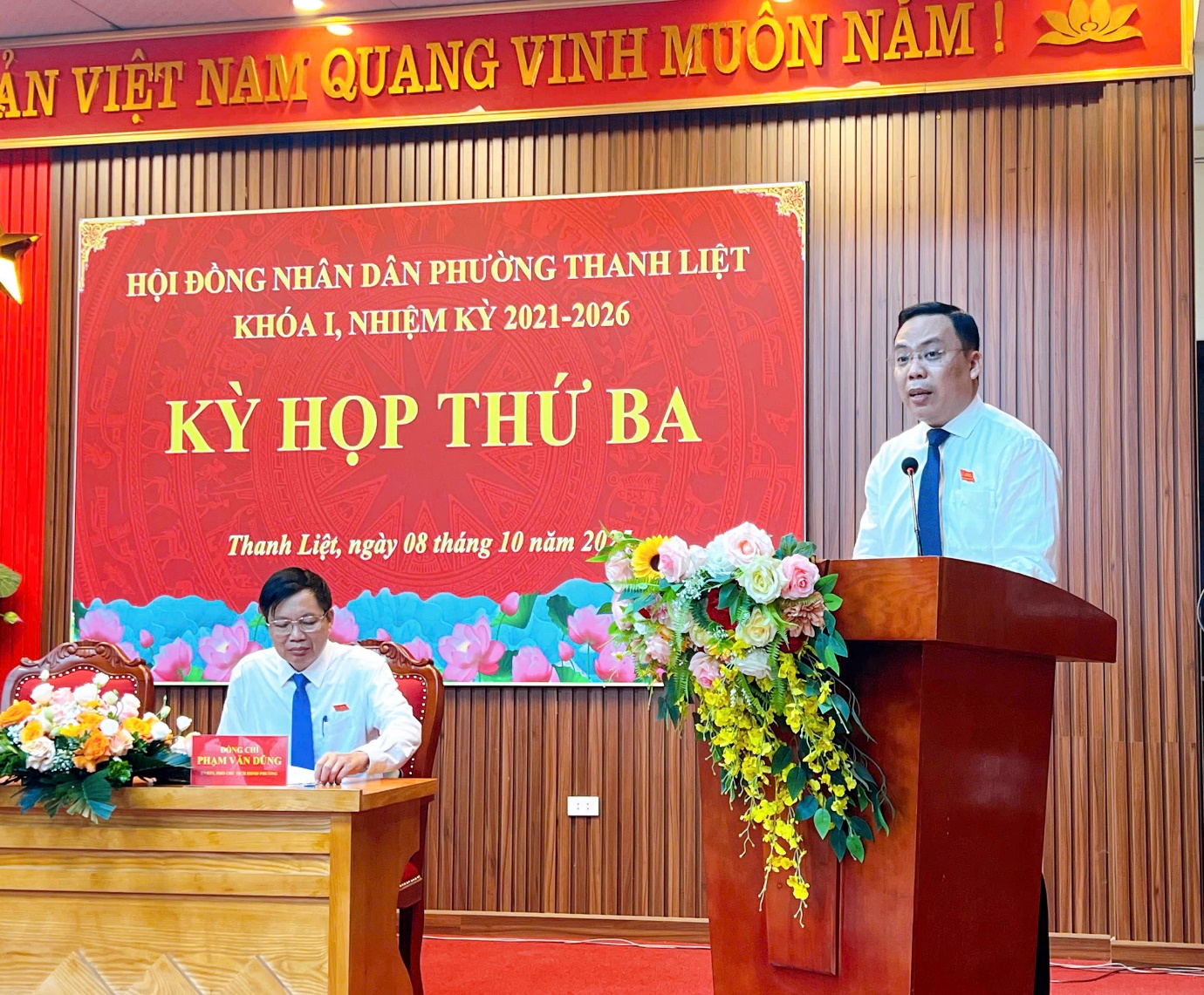 Kỳ họp thứ 3 HĐND phường Thanh Liệt khóa I, nhiệm kỳ 2021-2026 thành công tốt đẹp- Ảnh 2.