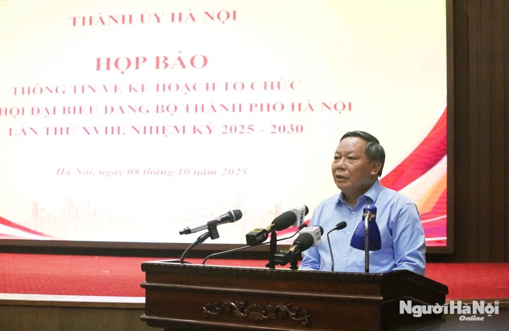 Ý nghĩa đặc biệt chủ đề Đại hội Đại biểu Đảng bộ Thành phố Hà Nội lần thứ XVIII- Ảnh 1.