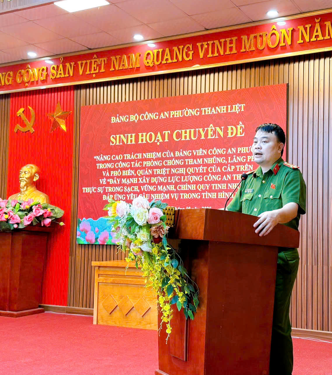 Đảng bộ Công an phường Thanh Liệt tổ chức sinh hoạt chuyên đề quý IV/2025- Ảnh 2.