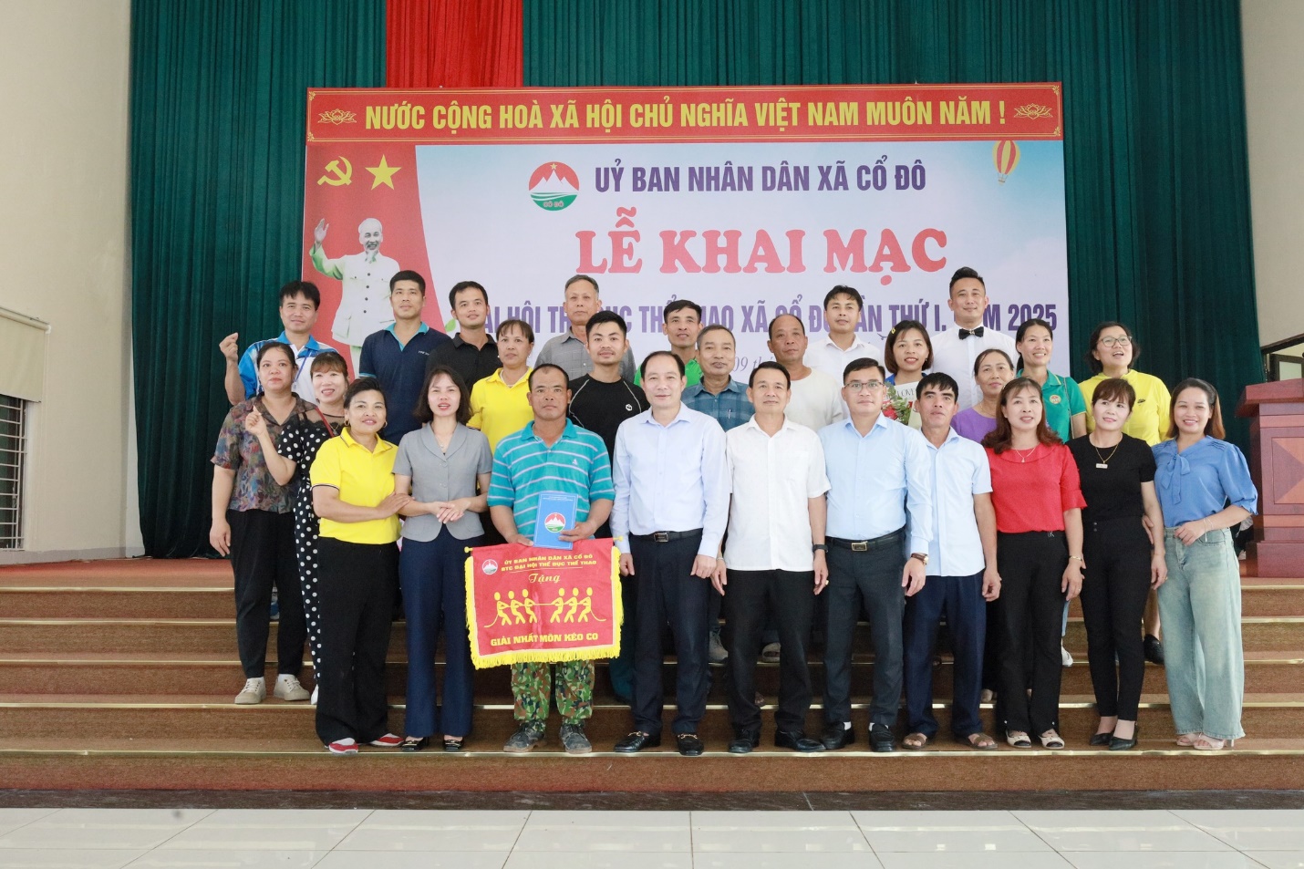 UBND xã Cổ Đô tổ chức khai mạc Đại hội TDTT xã lần thứ I năm 2025. - Ảnh 6.