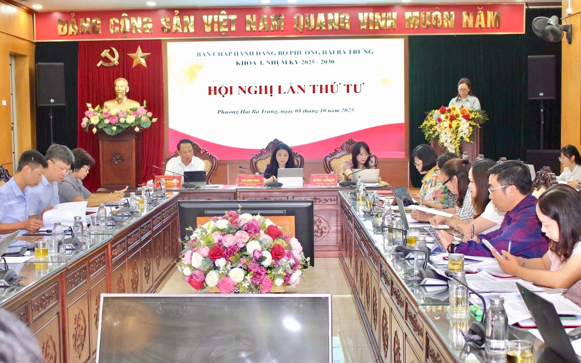 Phường Hai Bà Trưng: Tổ chức Hội nghị lần thứ tư Ban chấp hành Đảng bộ phường khóa I.