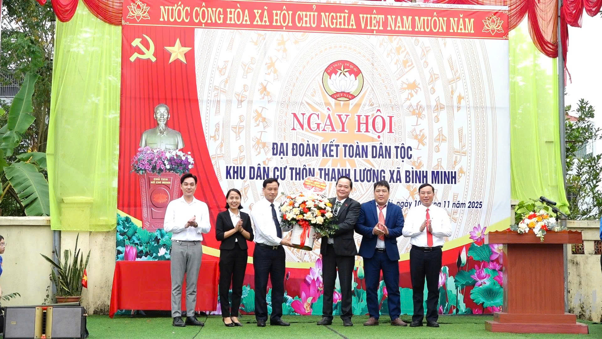 Thôn Thanh Lương xã Bình Minh tổ chức Ngày hội Đại đoàn kết toàn dân tộc
