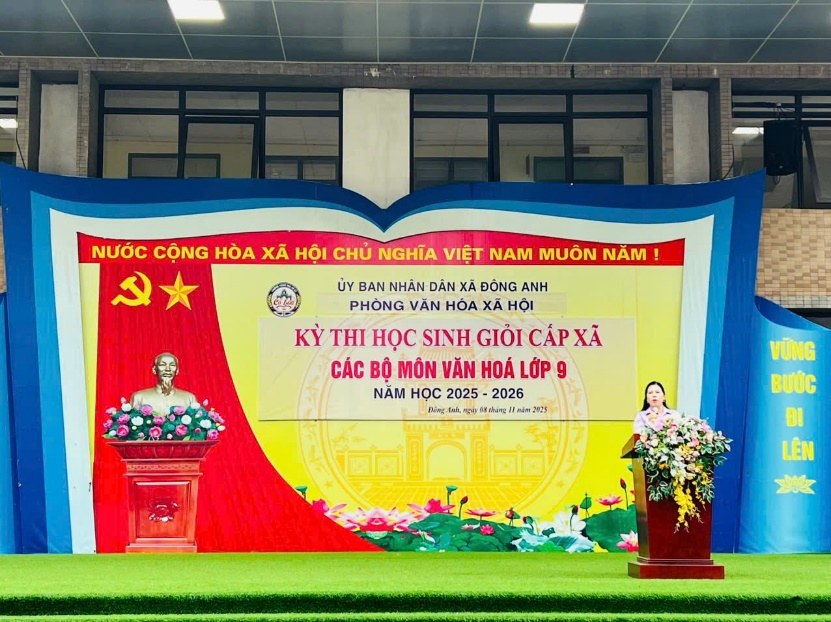 XÃ ĐÔNG ANH TỔ CHỨC KỲ THI HỌC SINH GIỎI CÁC MÔN VĂN HÓA LỚP 9 NĂM HỌC 2025 – 2026- Ảnh 2.