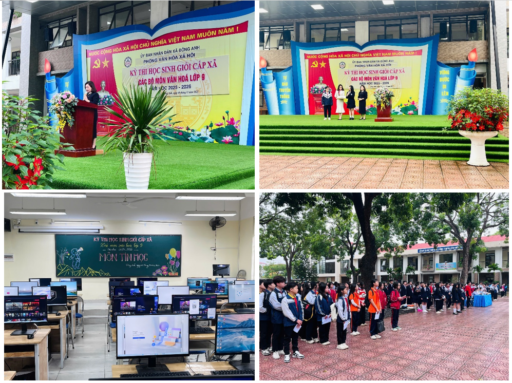 XÃ ĐÔNG ANH TỔ CHỨC KỲ THI HỌC SINH GIỎI CÁC MÔN VĂN HÓA LỚP 9 NĂM HỌC 2025 – 2026- Ảnh 3.