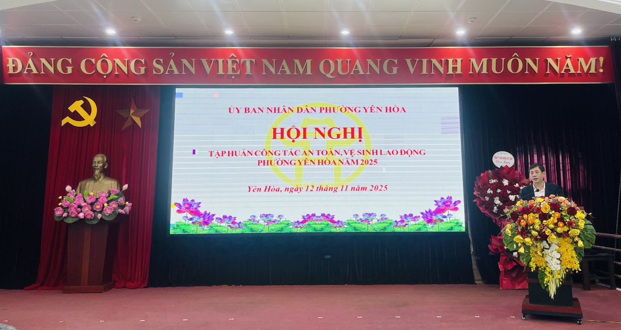 Phường Yên Hoà, tổ chức "Hội nghị tập huấn An toàn lao động, vệ sinh lao động trên địa bàn phường"- Ảnh 2.