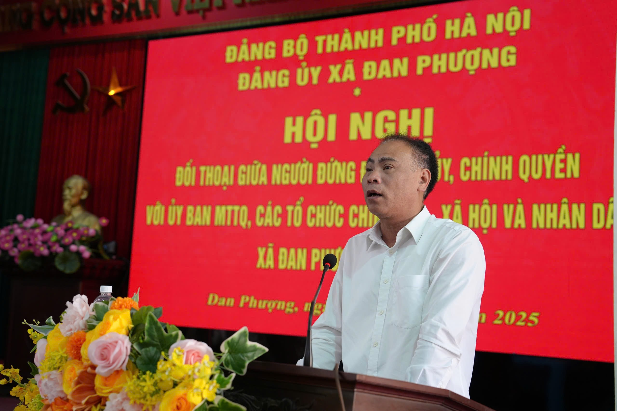 Cấp ủy, Chính quyền xã Đan Phượng đối thoại với Nhân dân.- Ảnh 2.