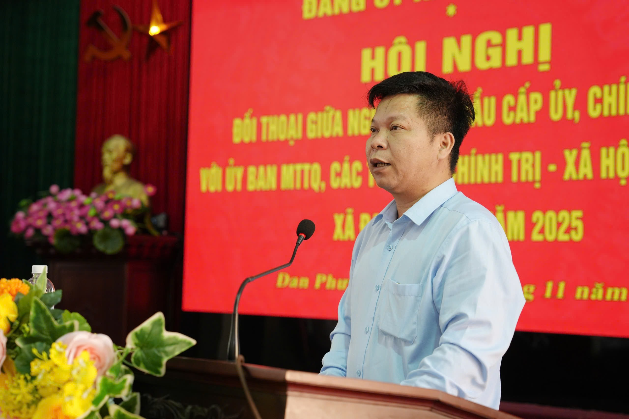 Cấp ủy, Chính quyền xã Đan Phượng đối thoại với Nhân dân.- Ảnh 4.