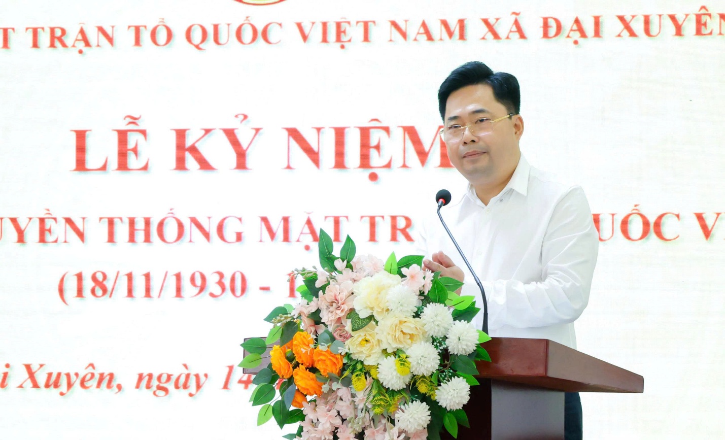 Đại Xuyên long trọng kỷ niệm 95 năm Ngày truyền thống Mặt trận Tổ quốc Việt Nam- Ảnh 2.