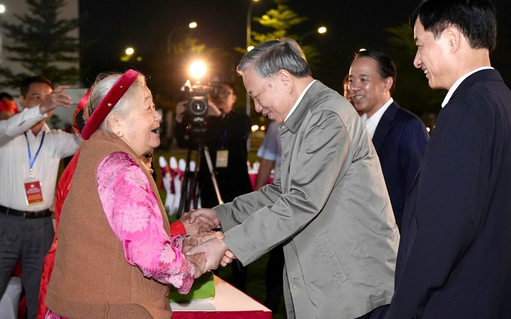 Tổng Bí thư Tô Lâm dự Ngày hội Đại đoàn kết phường Thượng Cát- Ảnh 3.