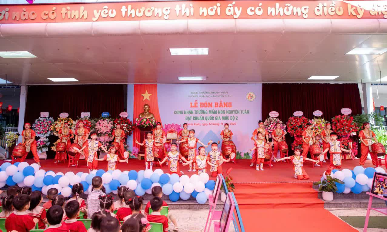 Phường Thanh Xuân: Trường Mầm non Nguyễn Tuân đón Bằng công nhận đạt chuẩn Quốc gia mức độ 2- Ảnh 4.