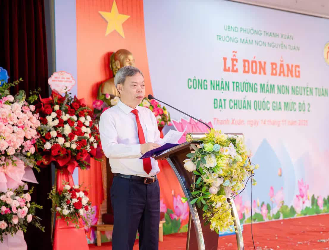 Phường Thanh Xuân: Trường Mầm non Nguyễn Tuân đón Bằng công nhận đạt chuẩn Quốc gia mức độ 2- Ảnh 5.