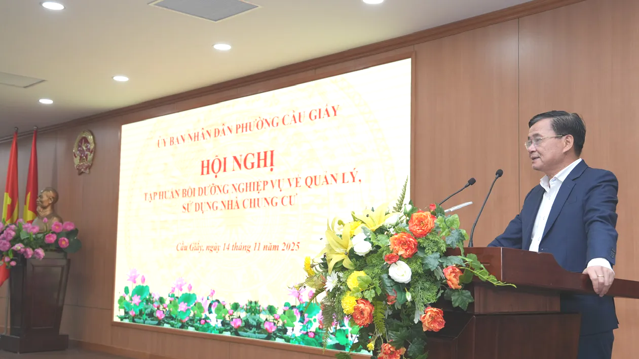 Tập huấn nghiệp vụ quản lý, sử dụng nhà chung cư- Ảnh 1.