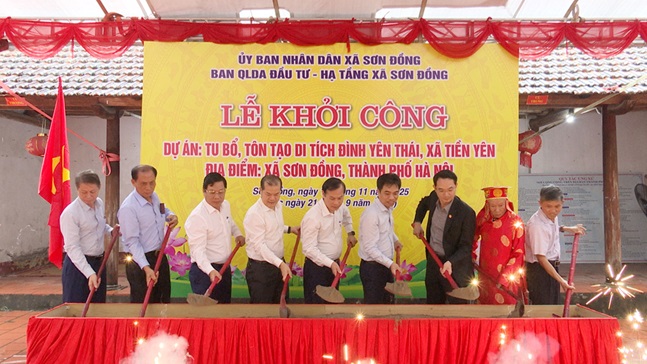 Sơn Đồng khởi công dự án tu bổ, tôn tạo di tích Đình Yên Thái- Ảnh 3.