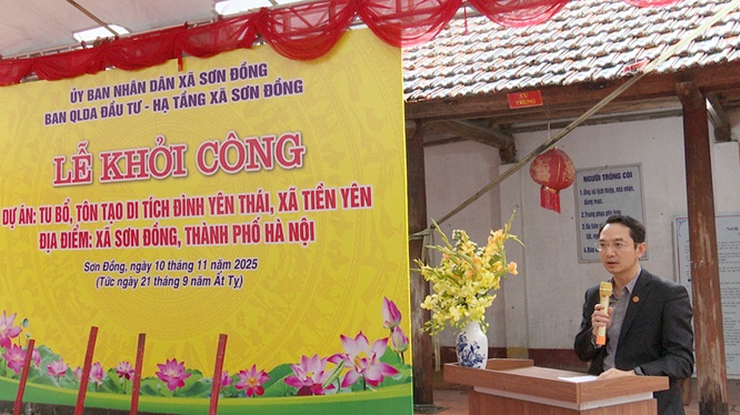 Sơn Đồng khởi công dự án tu bổ, tôn tạo di tích Đình Yên Thái- Ảnh 4.