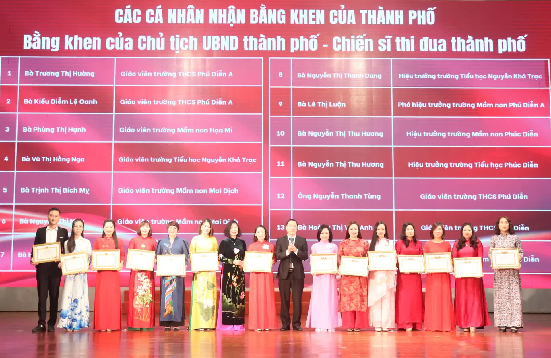 Phường Phú Diễn tuyên dương các điển hình tiên tiến, nhà giáo mẫu mực tiêu biểu- Ảnh 6.