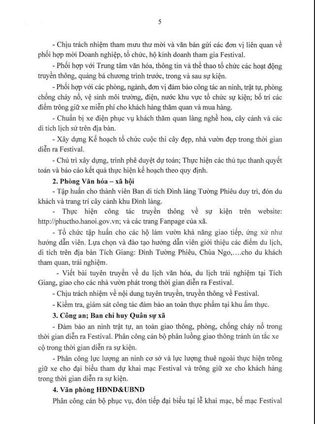 Tổ chức "Festival làng nghề hoa cây cảnh Tích Giang xã Phúc Thọ, Thành phố Hà Nội lần thứ I năm 2025- Ảnh 5.
